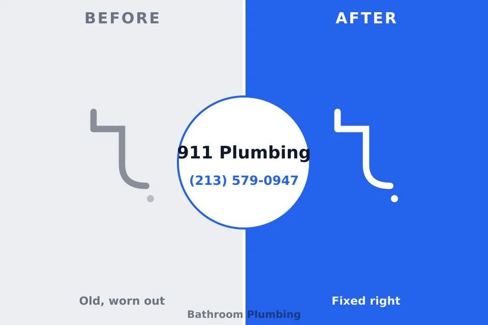 Before and after: plumbing repair Oceana, WV